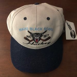 Maine Black Bears Hockey SnapBack Hat NWT
